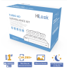 KIT TurboHD 1080p / DVR 4 canales / 4 Cámaras Bala de Metal / H.265+ / 1 Fuente de Poder Profesional / Accesorios de Instalación