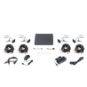 KIT TurboHD 1080p / DVR 4 canales / 4 Cámaras Bala de Metal / H.265+ / 1 Fuente de Poder Profesional / Accesorios de Instalación