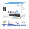 Kit TurboHD 1080p / DVR 4 Canales / 4 Cámaras Bala ColorVu con Micrófono Integrado / Fuente de Poder / Accesorios de Instalación
