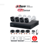 Kit de DVR Cooper-I WizSense , 4 cámaras metálicas y micrófono, 4 canales más 1IP  y accesorios incluidos