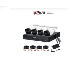 Kit de vigilancia de 4 canales 5 MP con audio y DVR WizSense con reconocimiento facial.