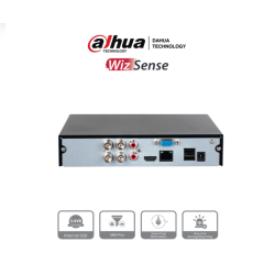 DVR de 4 canales 1080p Lite/ Con disco SSD de 512GB para Videovigilancia/WizSense/Búsqueda inteligente (Humanos y vehículos)
